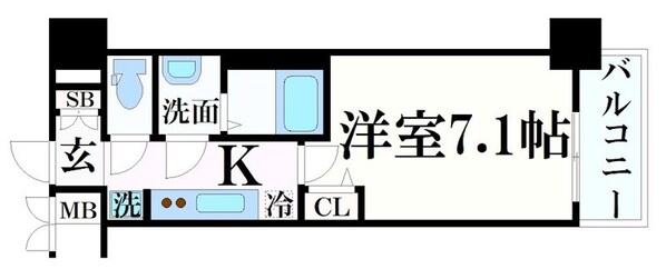 兵庫駅 徒歩5分 10階の物件間取画像